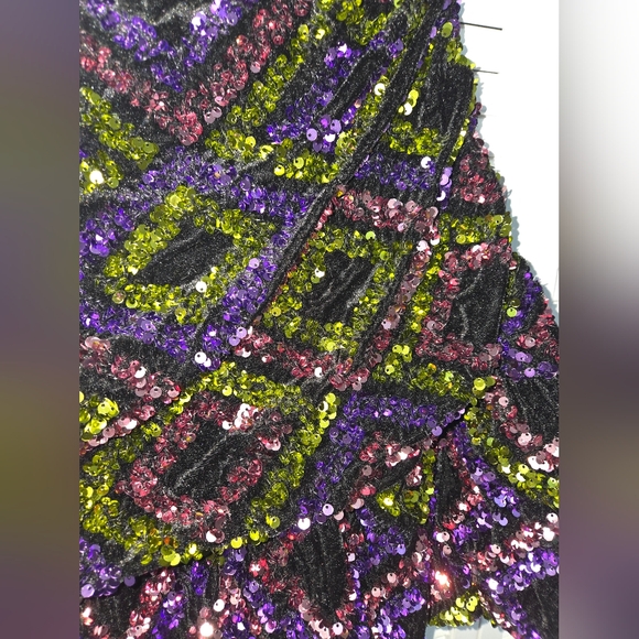 Fashion Nova Women's 2X Cleo Sequin Bubble Mini Dress - Picture 4 of 11